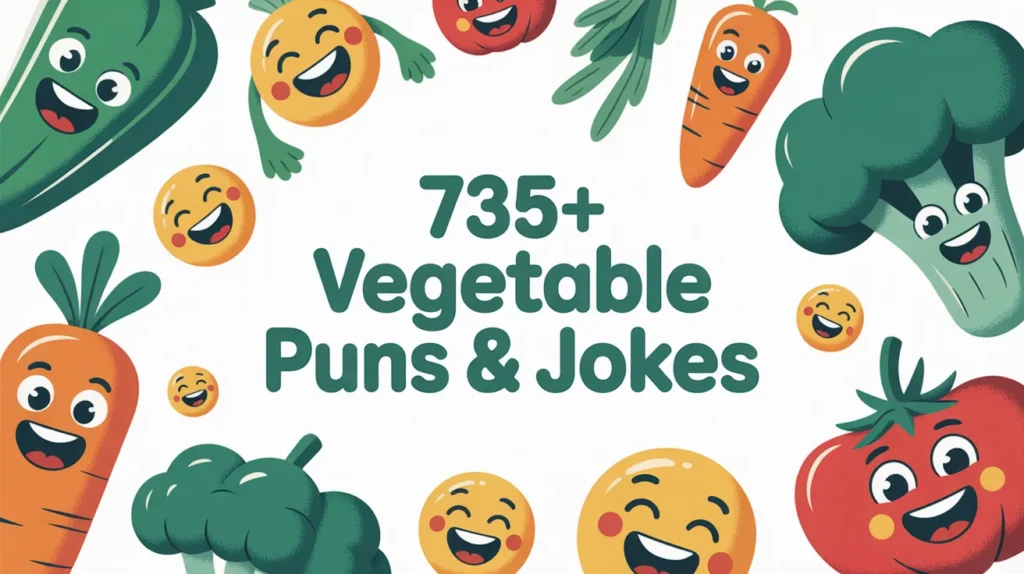 735+Vegetable Puns & Jokes One Liners 2026