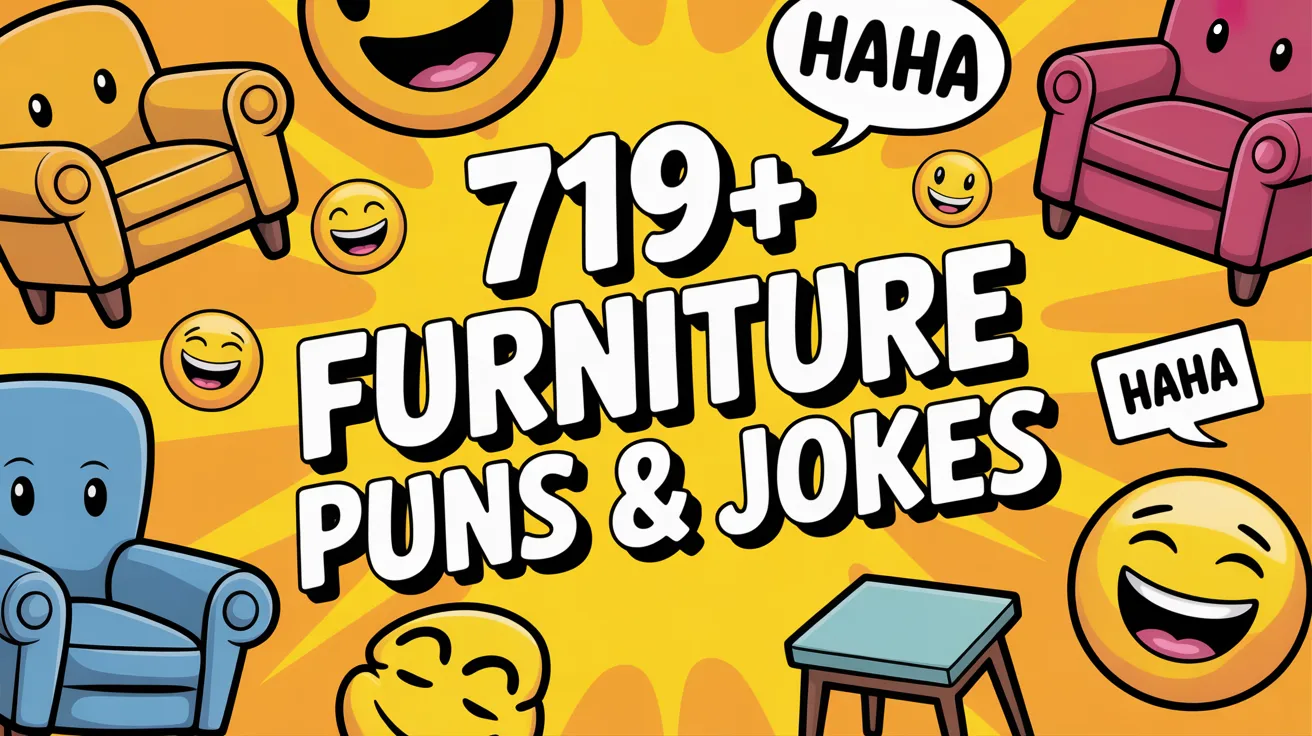 719+ Furniture Puns & Jokes One Liners 2026